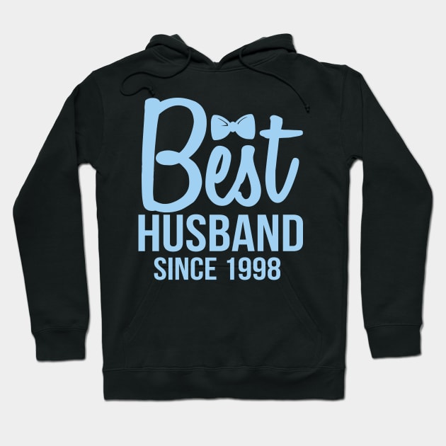 'Best Husband Since 1998' Sweet Wedding Anniversary Gift Hoodie by ourwackyhome